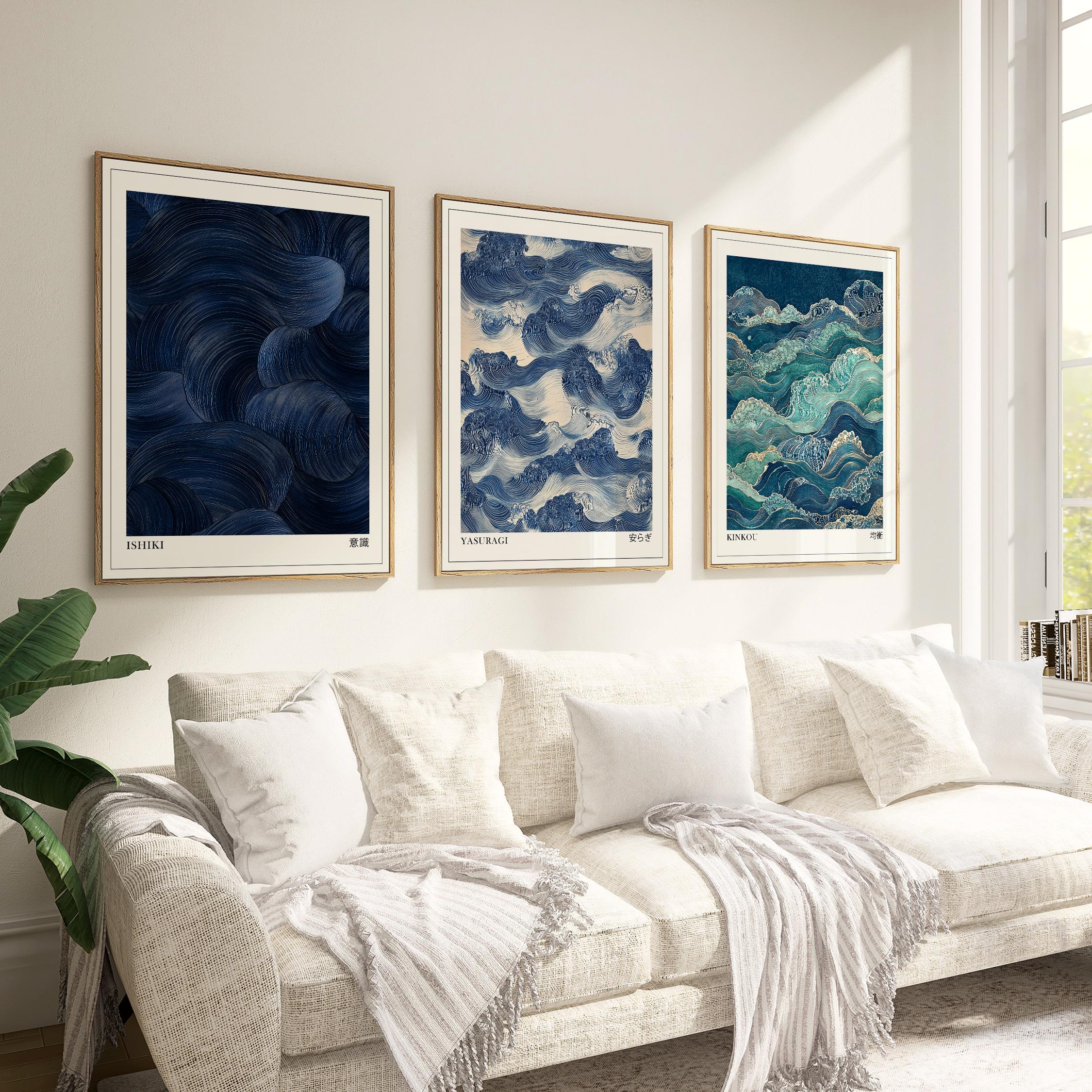 Japandi Wall Art Set of 3, Mod – обзор и цена Japanese Living Lifestyle