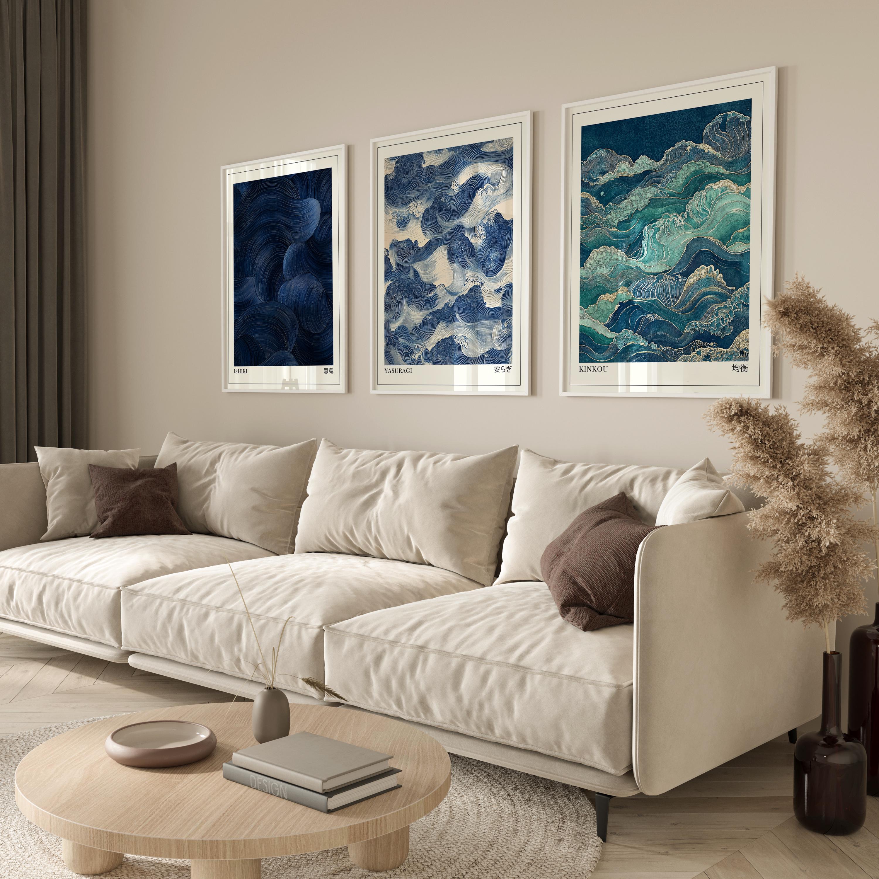 Japandi Wall Art Set of 3, Mod – обзор и цена Japanese Living Lifestyle