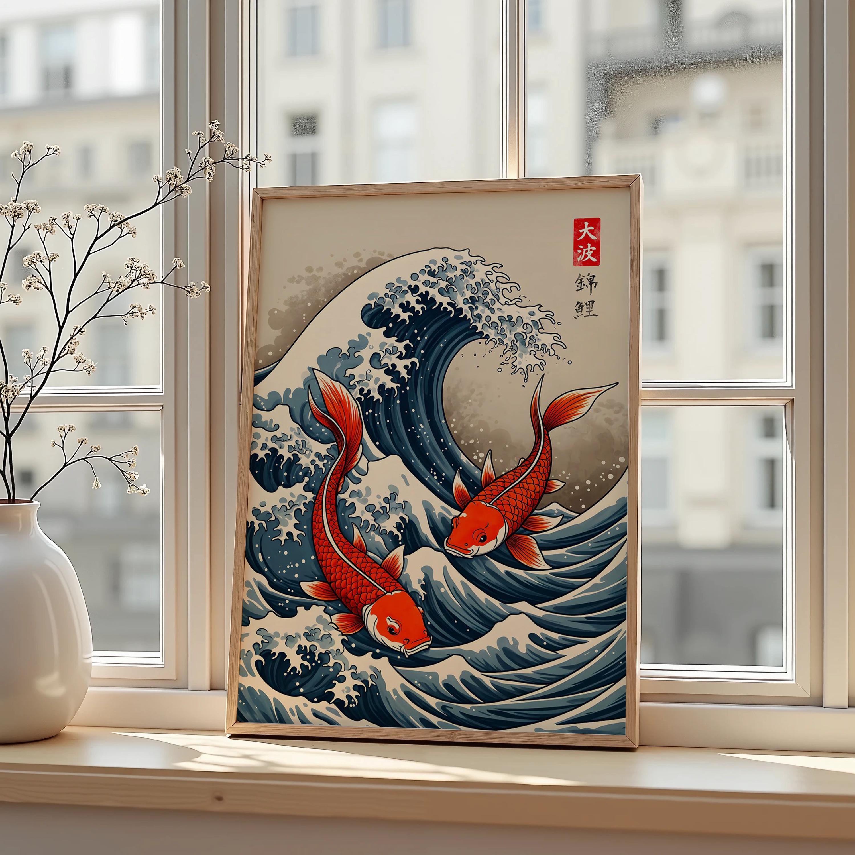 Japanese Red Koi Fish Canvas P – обзор и цена Japanese Lifestyle Home